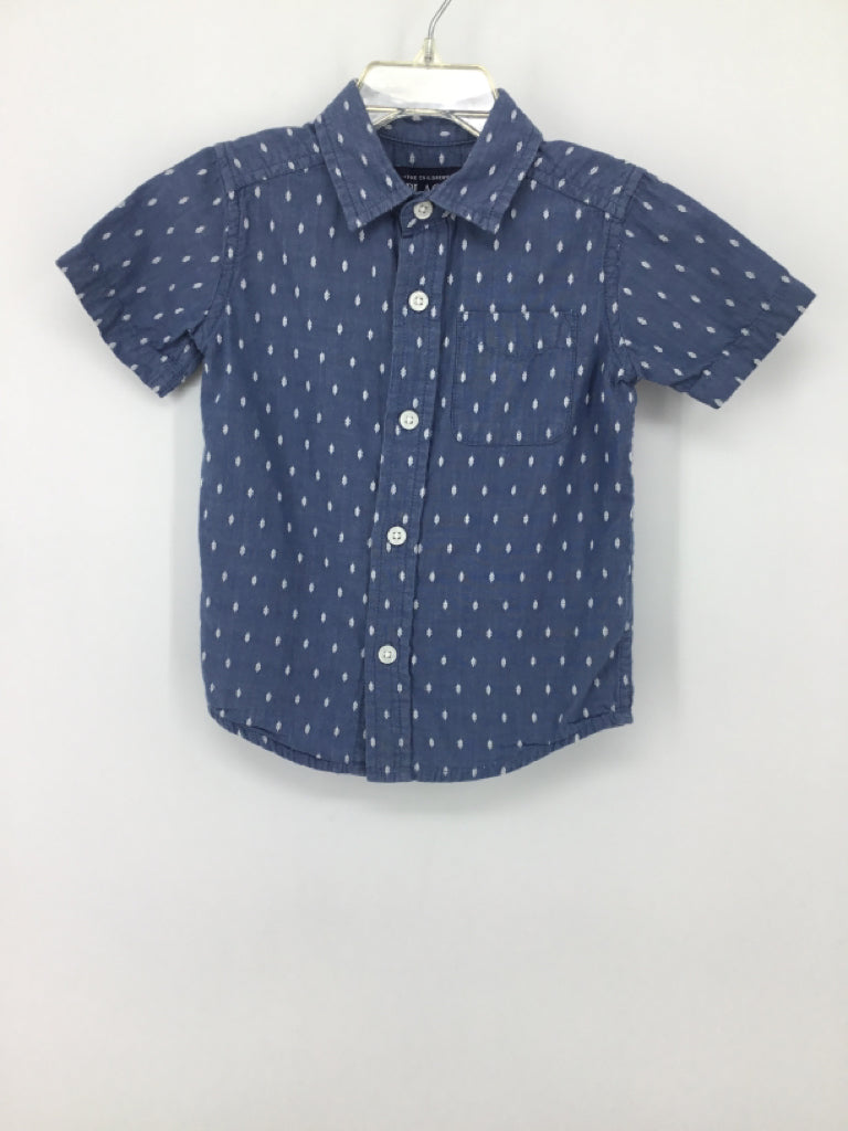 Childrens Place Child Size 2 Blue Print Shirt - boys