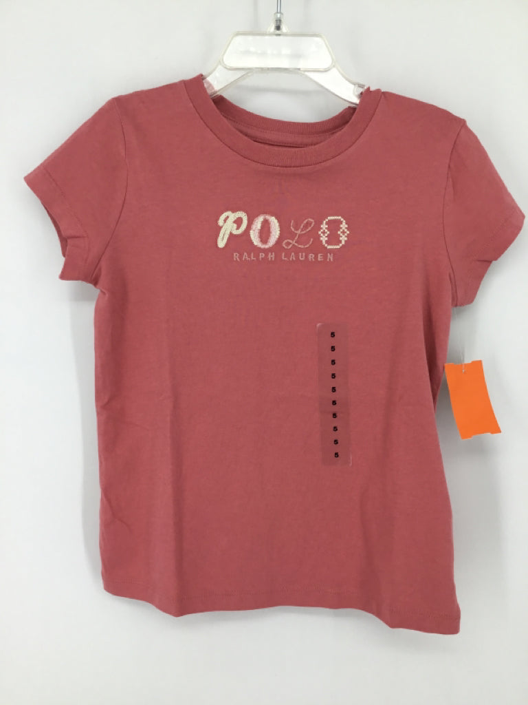 Ralph Lauren Child Size 5 Pink T-shirt - girls