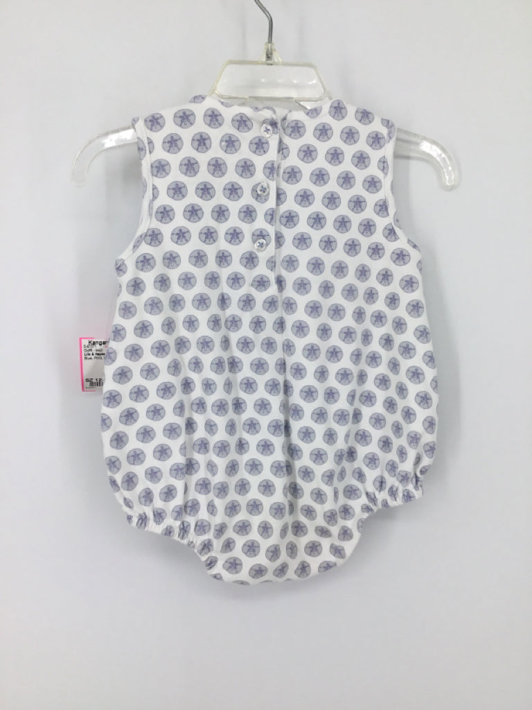 Lila & Hayes Child Size 12-18 Months Blue Print Outfit - boys