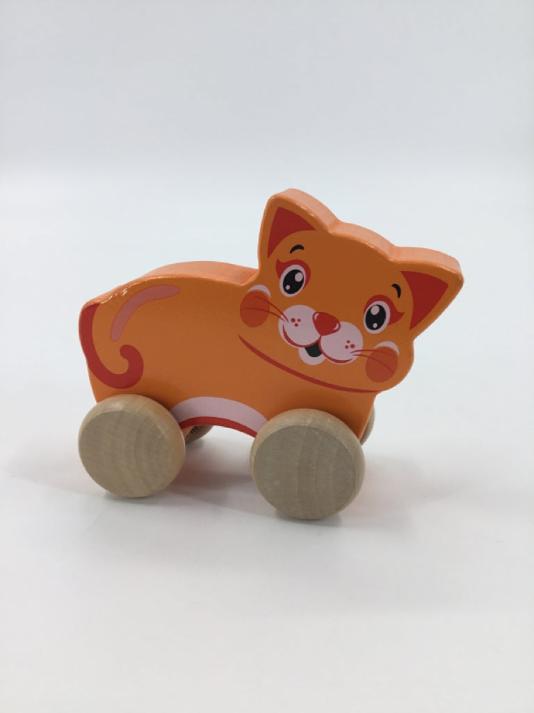 Wooden Rolling Cat
