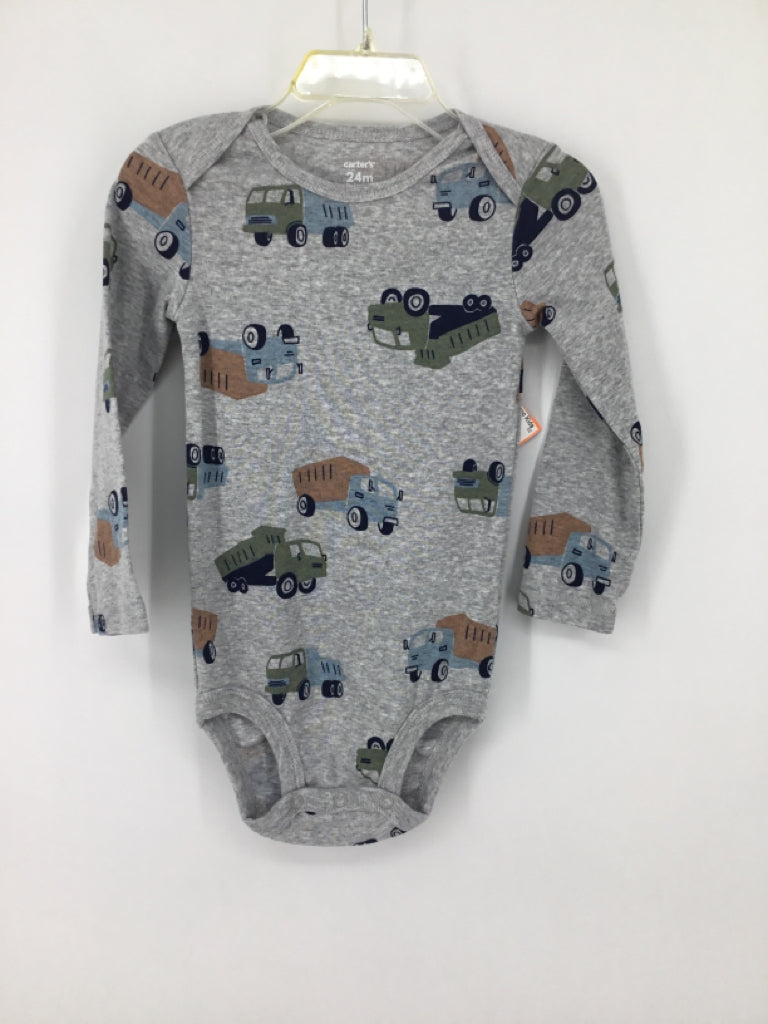 Carter's Child Size 24 Months Gray Onesie