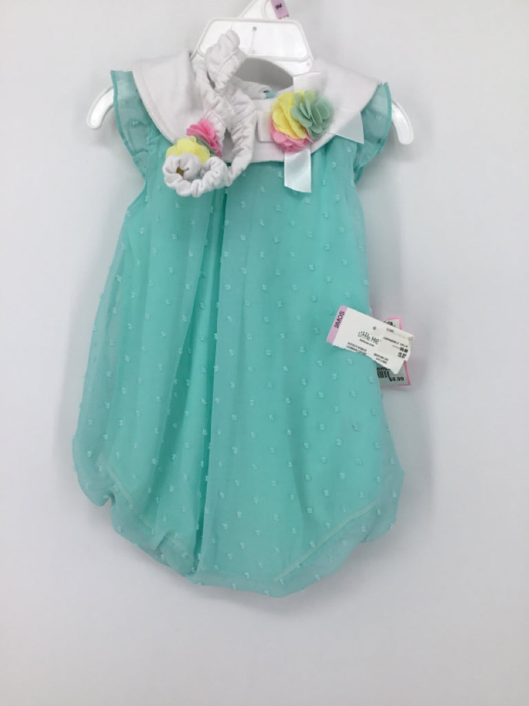 Little Me Child Size 9 Months Blue Outfit - girls
