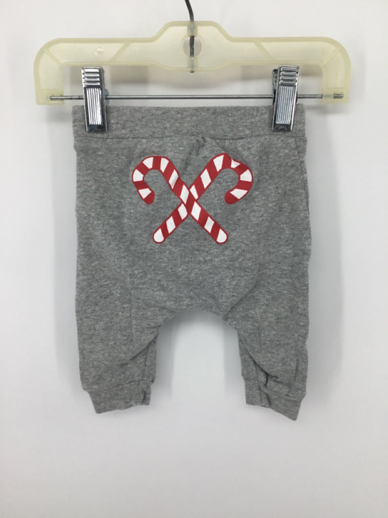 Old Navy Child Size 0-3 Months Gray Christmas Pants