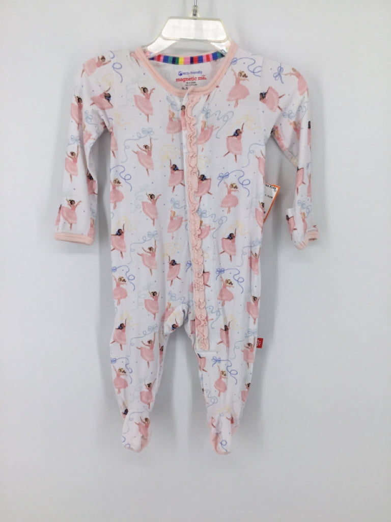 Magnetic Me Child Size 0-3 Months Pink Sleepers