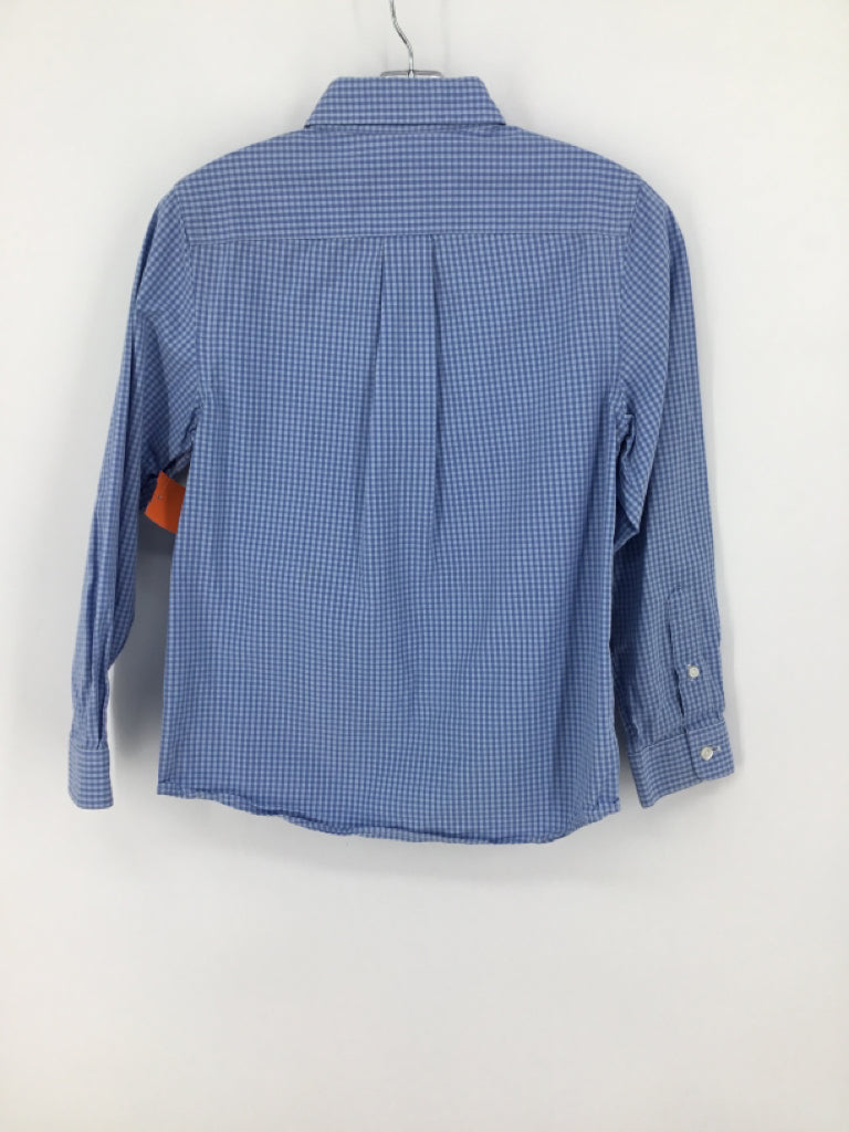 vineyard vines Child Size 7 Blue Gingham Shirt - boys