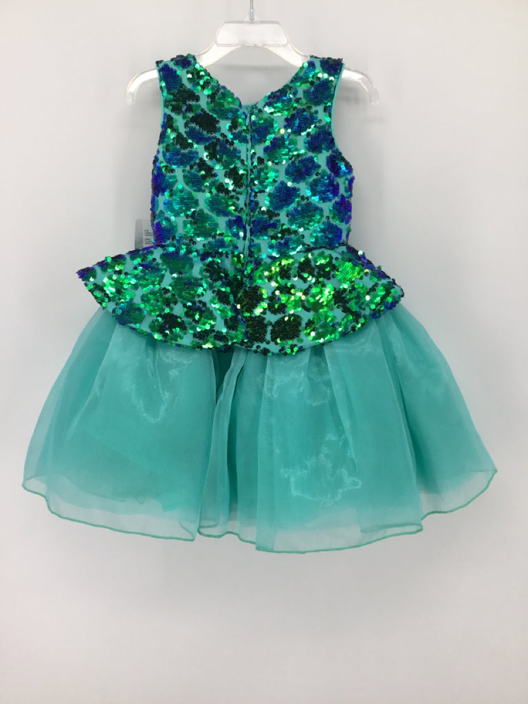 Disney Child Size 3 Green Dress - girls