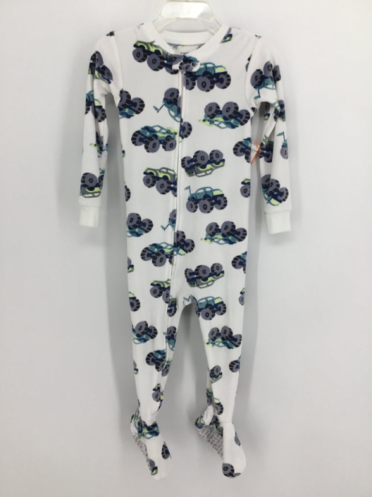 Just One You Made by Carters Child Size 2 Toddler White Sleepers