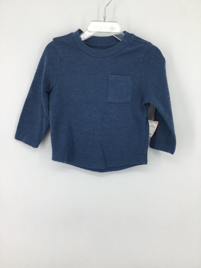 Cat & Jack Child Size 18 Months Blue Solid Shirt - boys