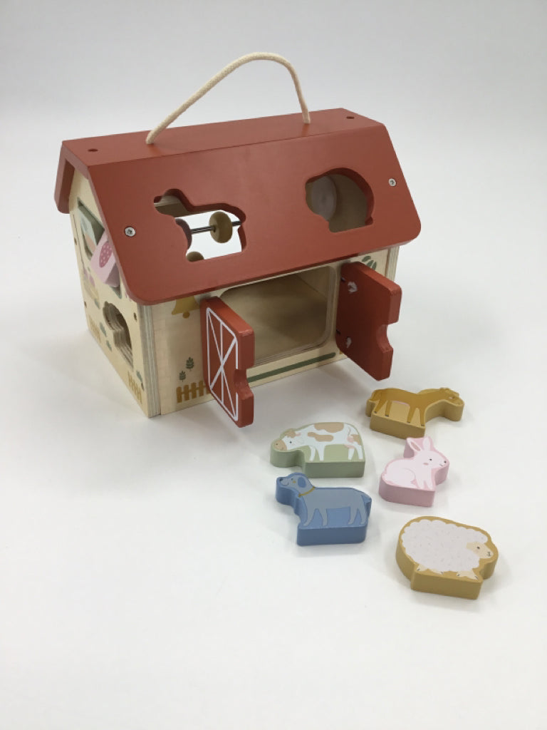 Montessori Style Wooden Activity Farm House