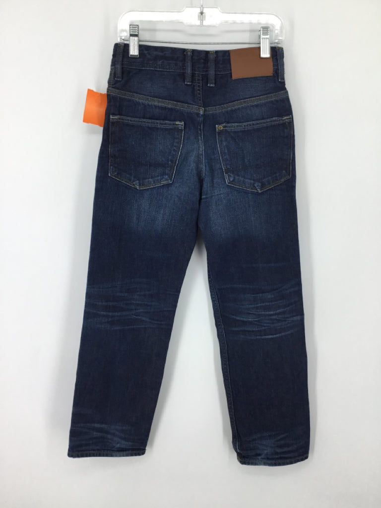 & Denim Child Size 7 Blue Solid Jeans - boys