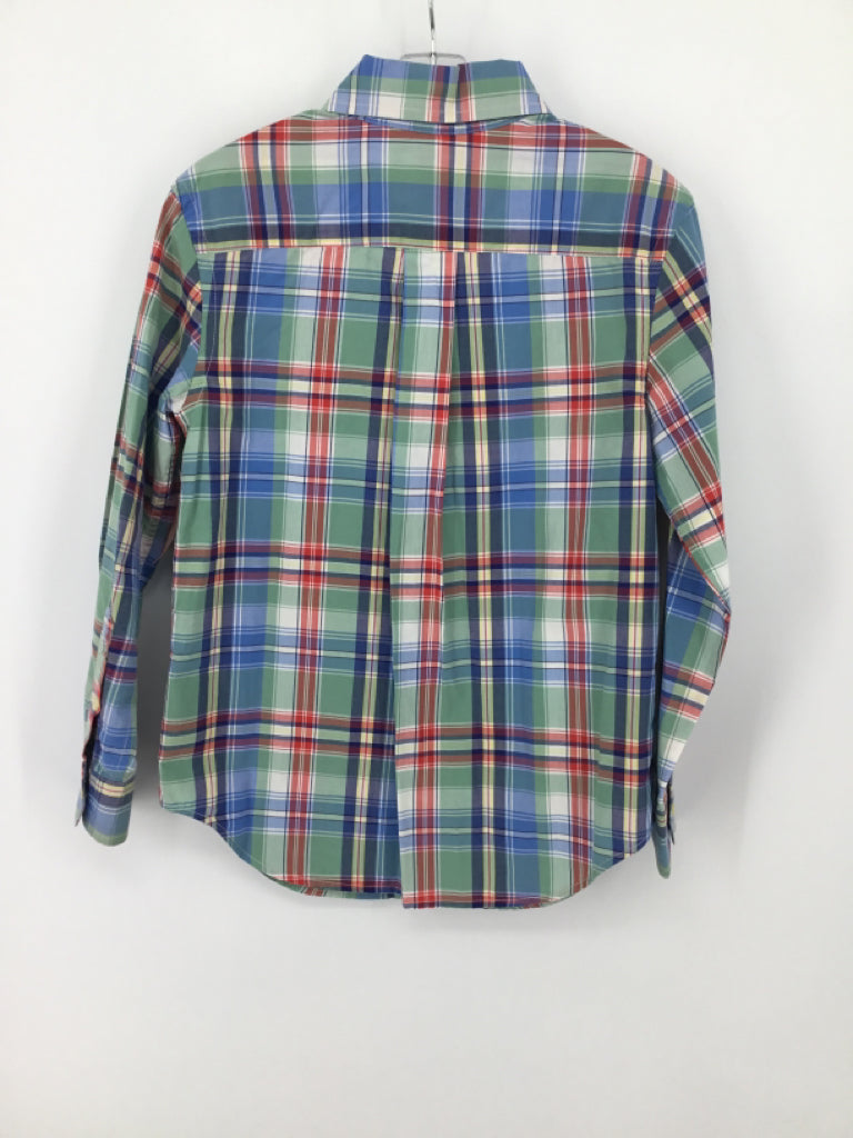 Ralph Lauren Child Size 8 Multi-Color Plaid Shirt - boys