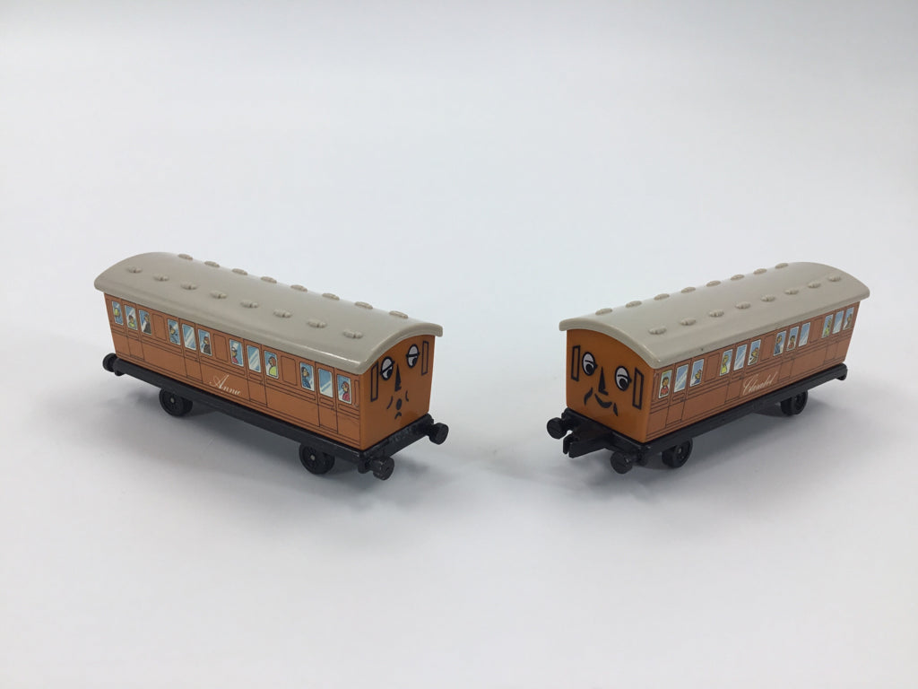 Thomas & Friends Vintage Plastic Annie & Clarabell Train Set of 2