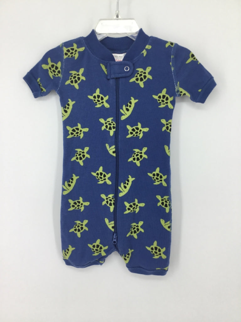 Hanna Andersson Child Size 12-18 Months Blue Print Pajamas - boys