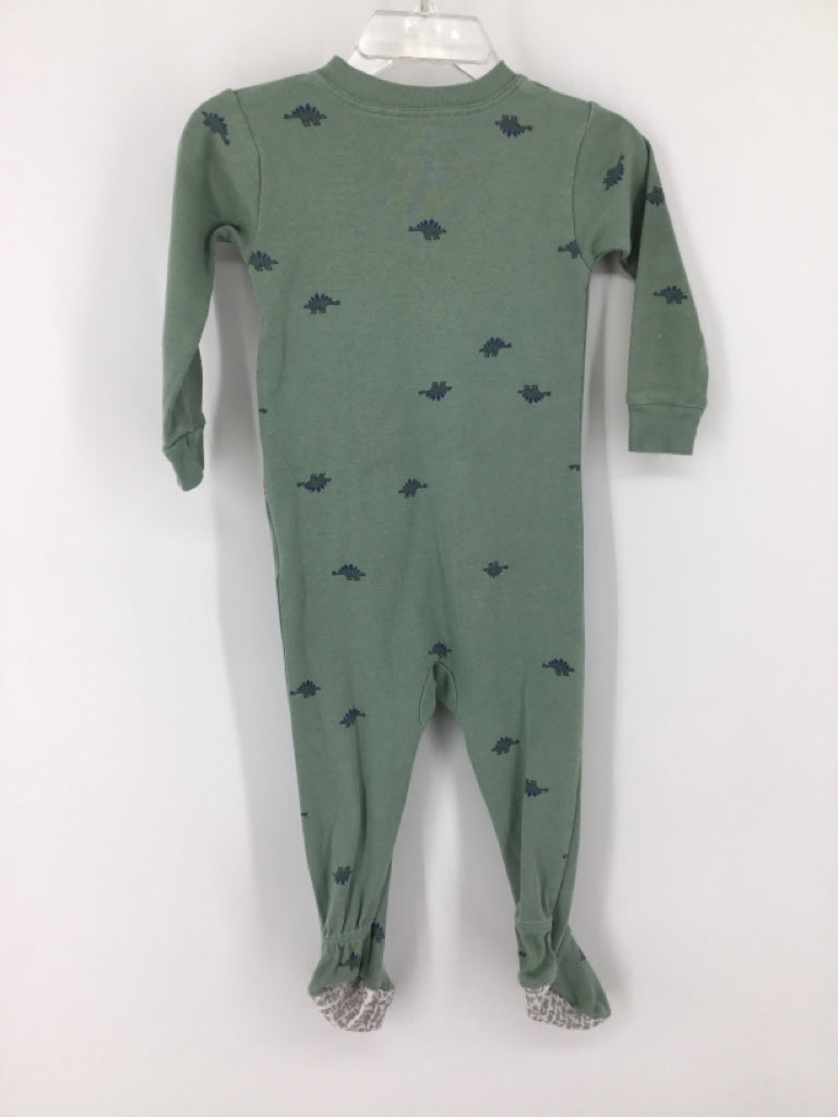 Carter's Child Size 12 Months Green Sleepers