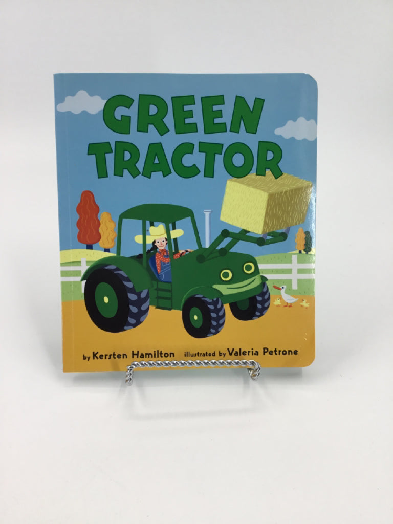 Green Tractor Paperback Book