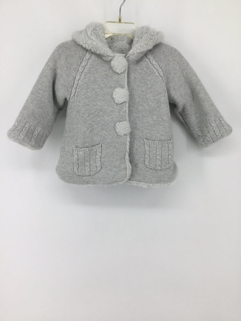 Mayoral Child Size 12 Months Gray Solid Sweater - boys