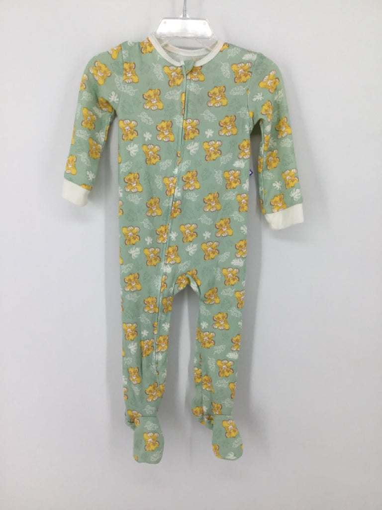 Disney Child Size 9 Months Green Sleepers