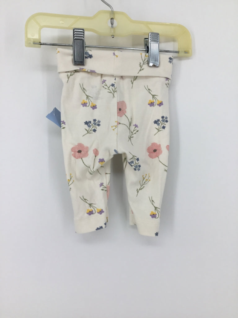 H & M Child Size Newborn White Pants - girls