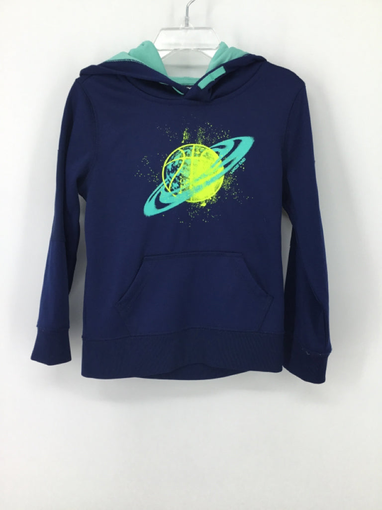 Lands' End Child Size 2 Navy screen printed Sweatshirt - boys