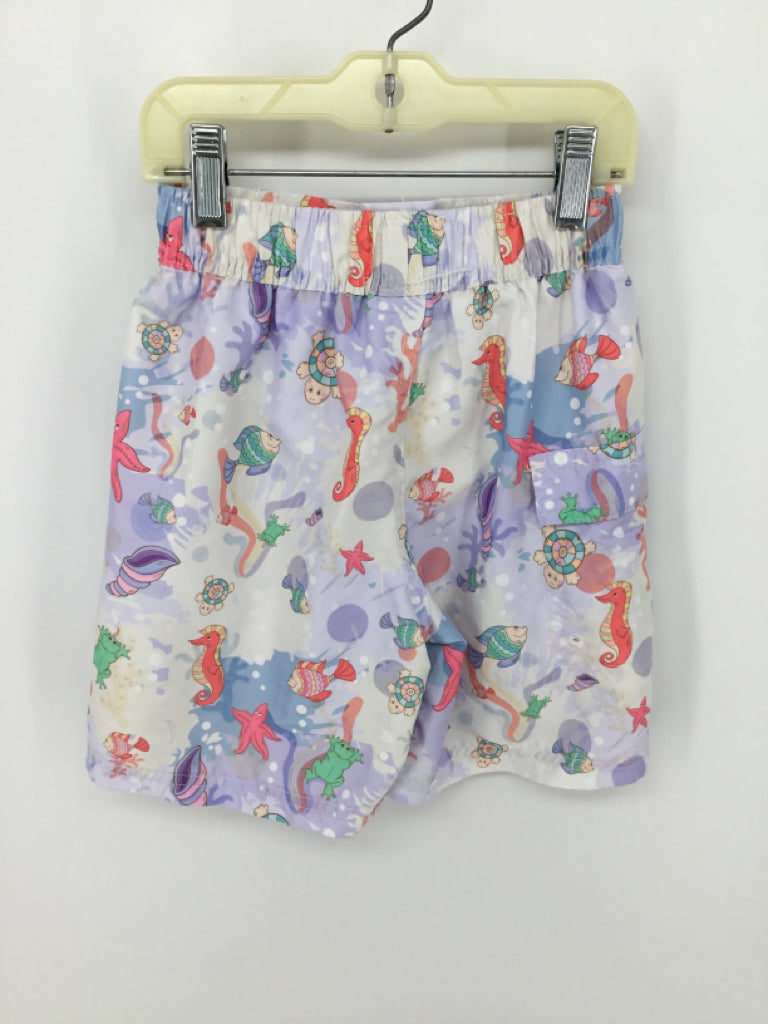 Spicy Tuna Child Size 4 Purple Print Swimwear - boys