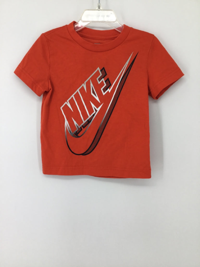 Nike Child Size 3 Orange screen printed T-shirt - boys