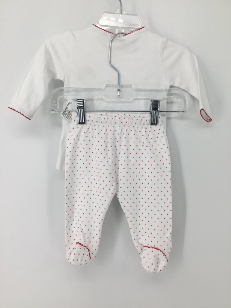 Magnolia Baby Child Size 6 Months White Christmas Outfit