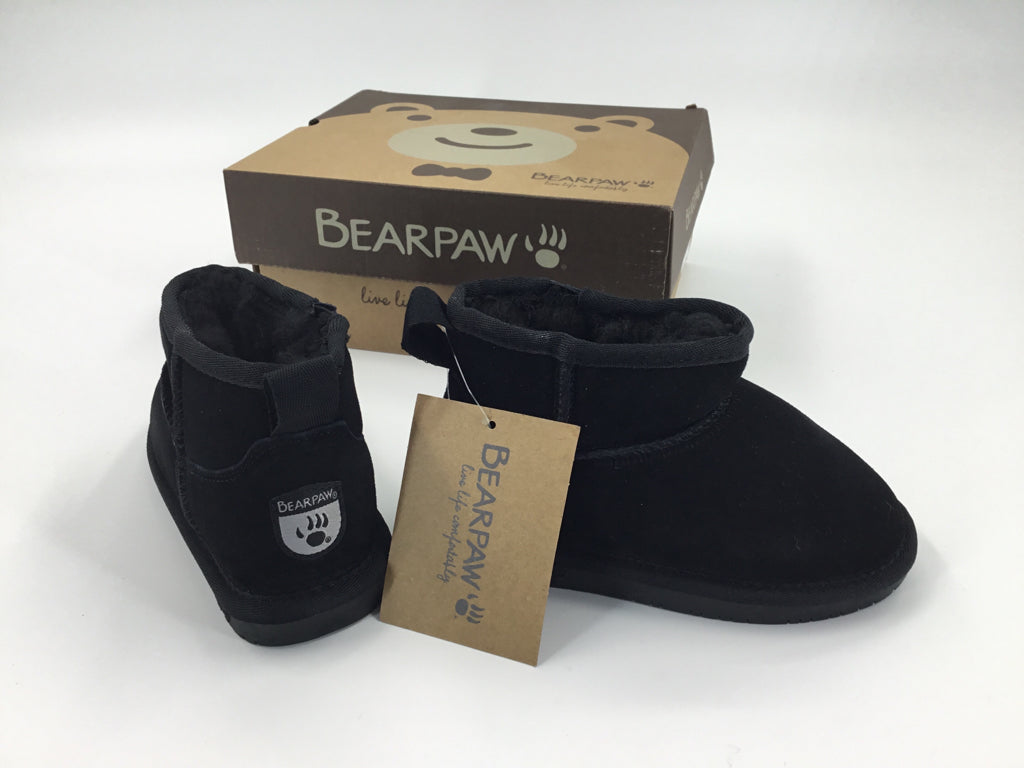 Bear Paw Child Size 10 Black Rain/Snow Boots