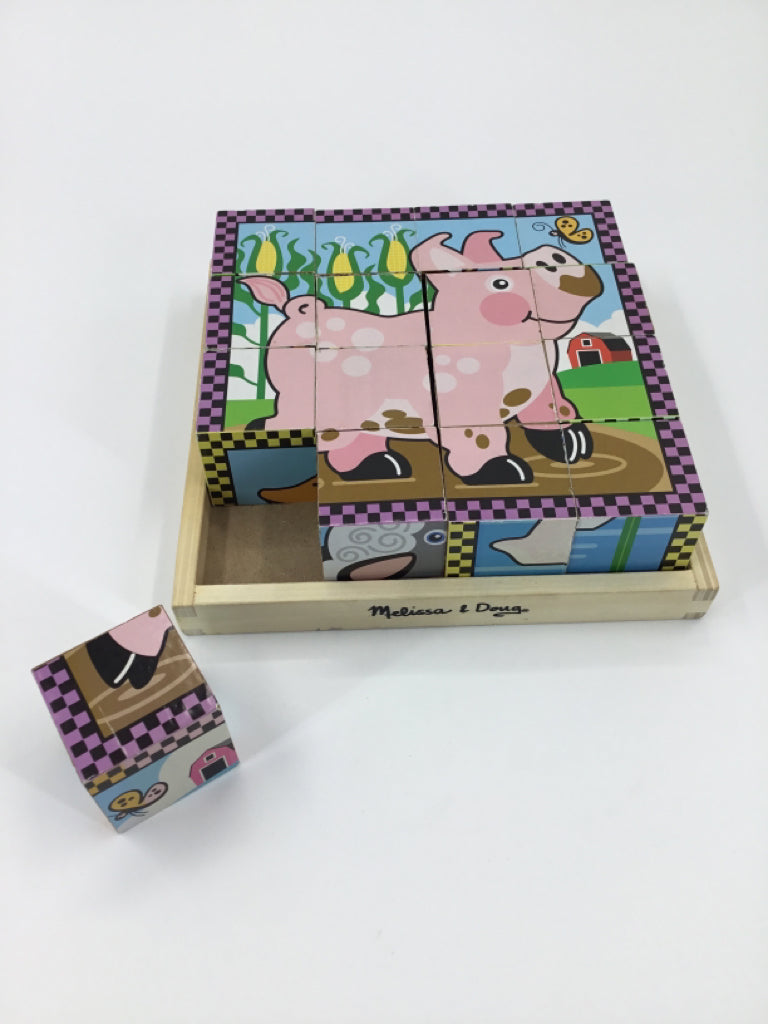 Melissa & Doug Farm Cube Puzzle
