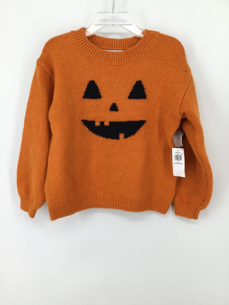 Old Navy Child Size 5 Orange Halloween Sweater