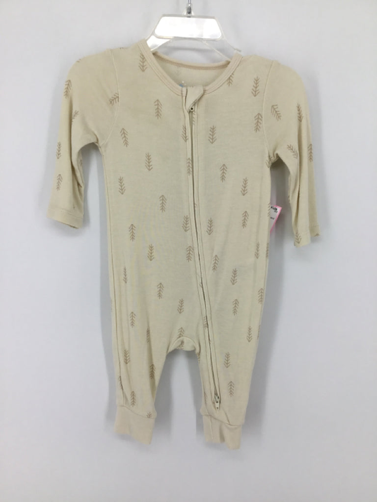 cloud island Child Size 3-6 Months Cream Print Pajamas - boys