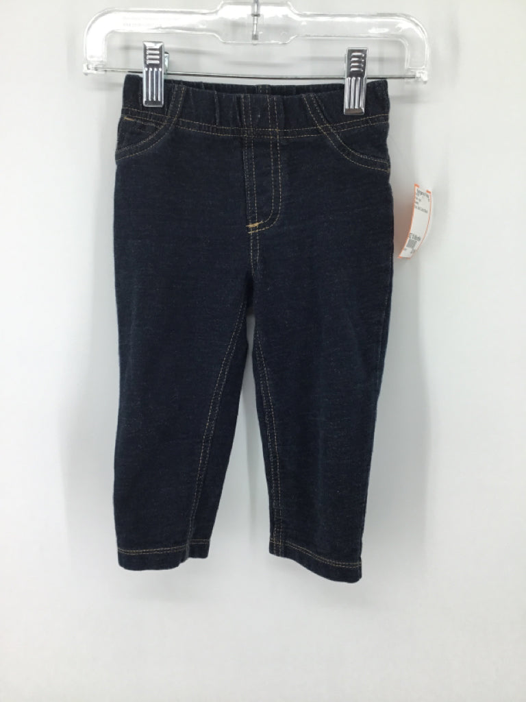 Carter's Child Size 18 Months Blue Solid Pants - boys