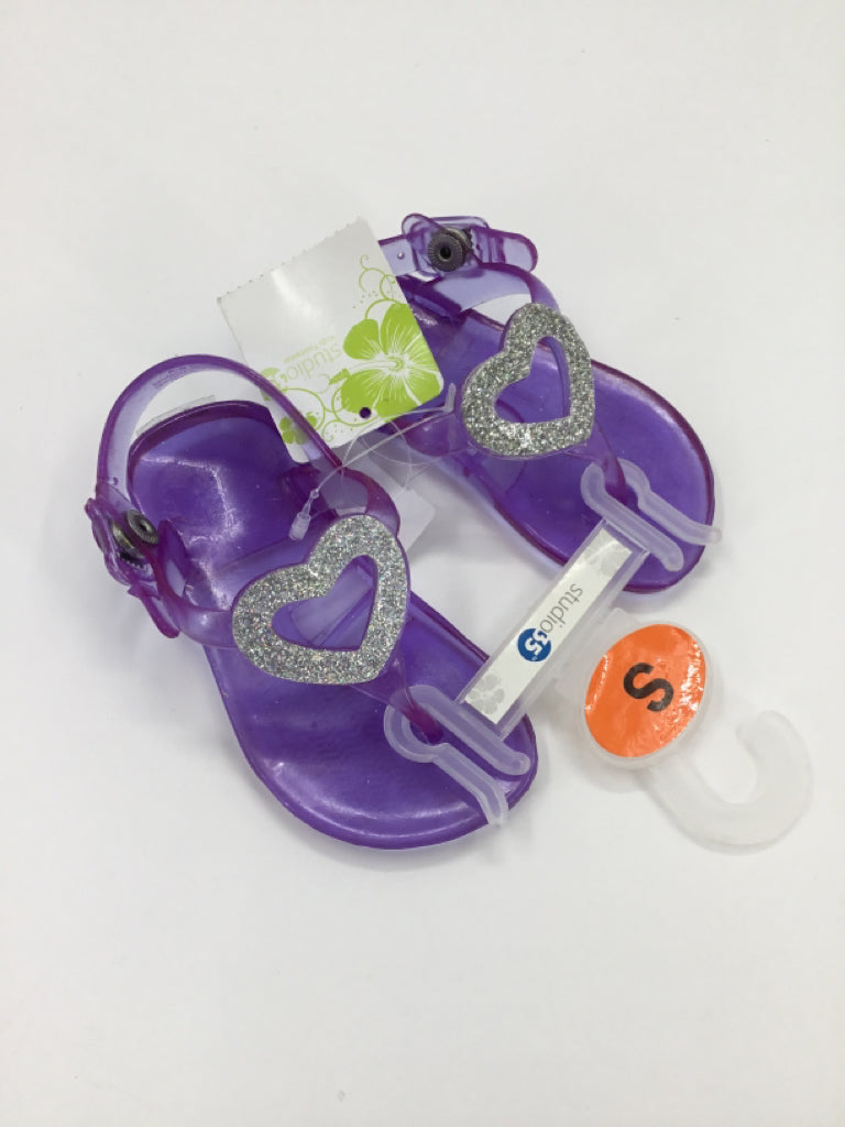 Studio 35 Child Size 4 Toddler Purple Sandals/Flip Flops