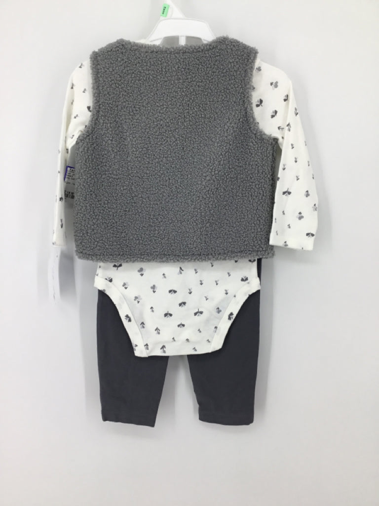 Carter's Child Size 18 Months Gray Outfit - girls