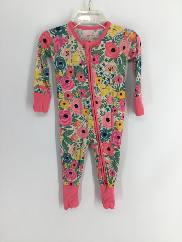 Little Sleepies Child Size 3-6 Months Pink Pajamas - girls