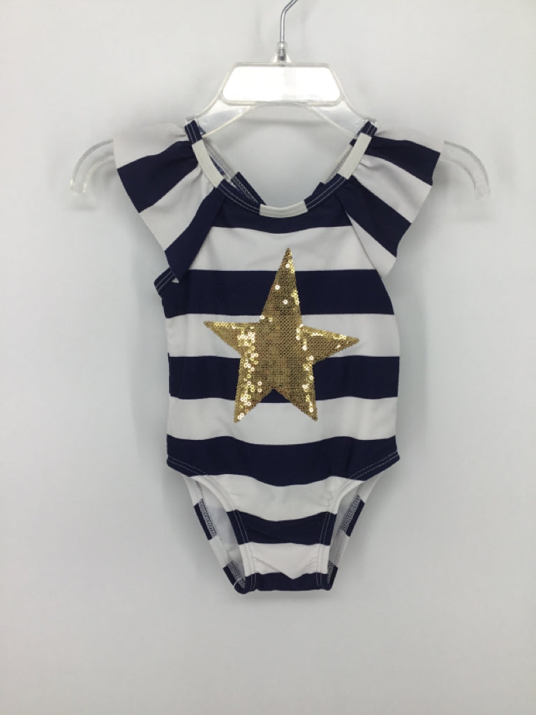 Cat & Jack Child Size 9 Months Navy Swimwear - girls