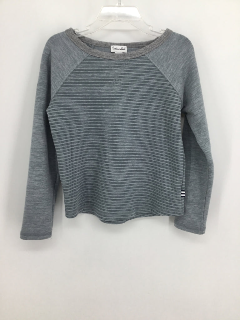 Splendid Child Size 4 Gray Stripe Shirt - boys
