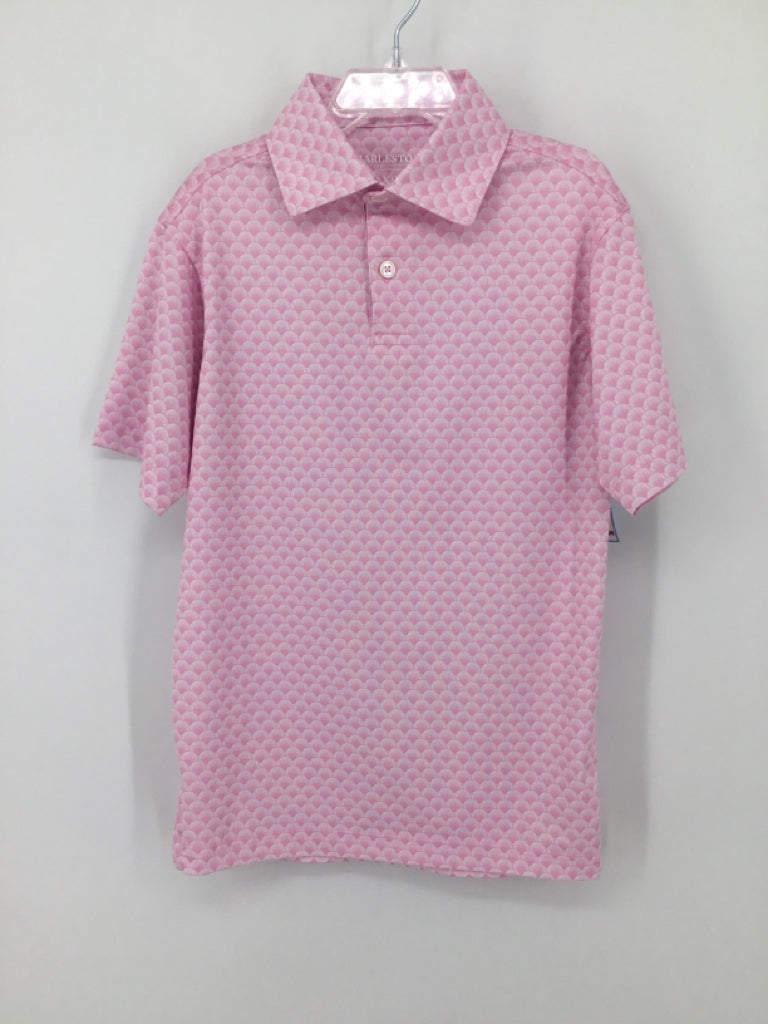 Harlestons Child Size 5 Pink Print Shirt - boys