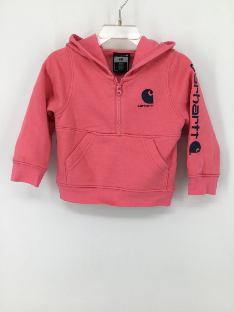 Carhartt Child Size 12 Months Pink Hoodie - girls