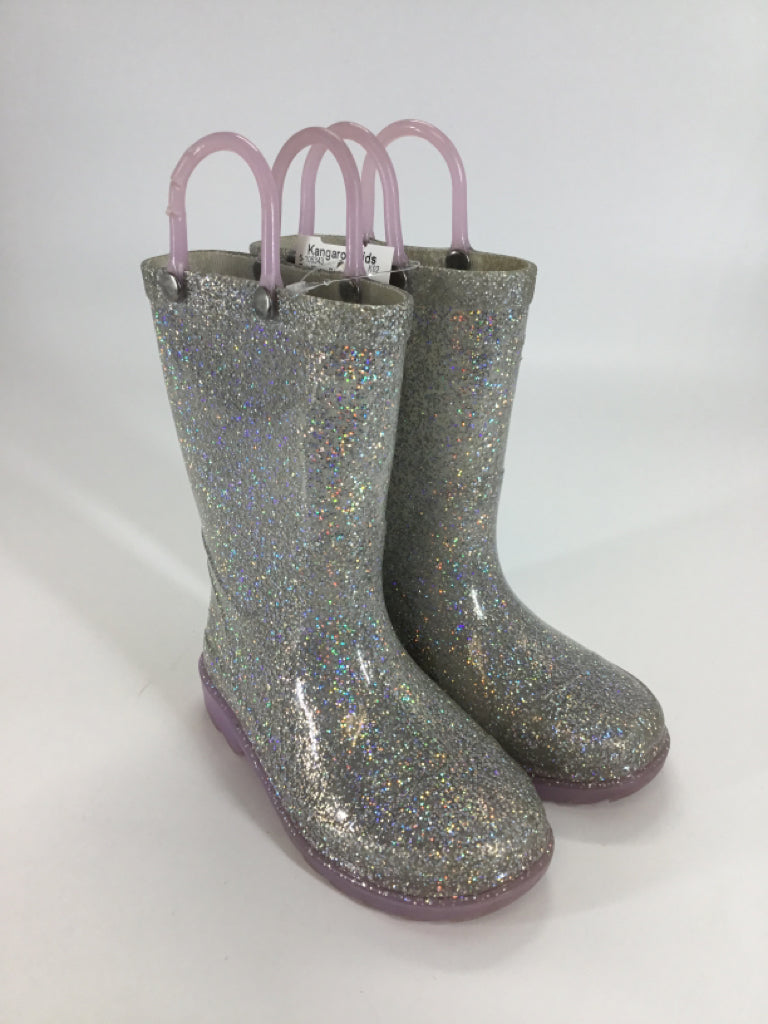 Western Chief Child Size 9 Toddler Silver Rain/Snow Boots