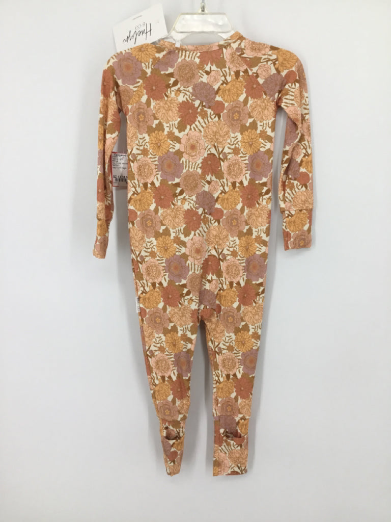 Emi Lei Child Size 12-18 Months Tan Pajamas - girls