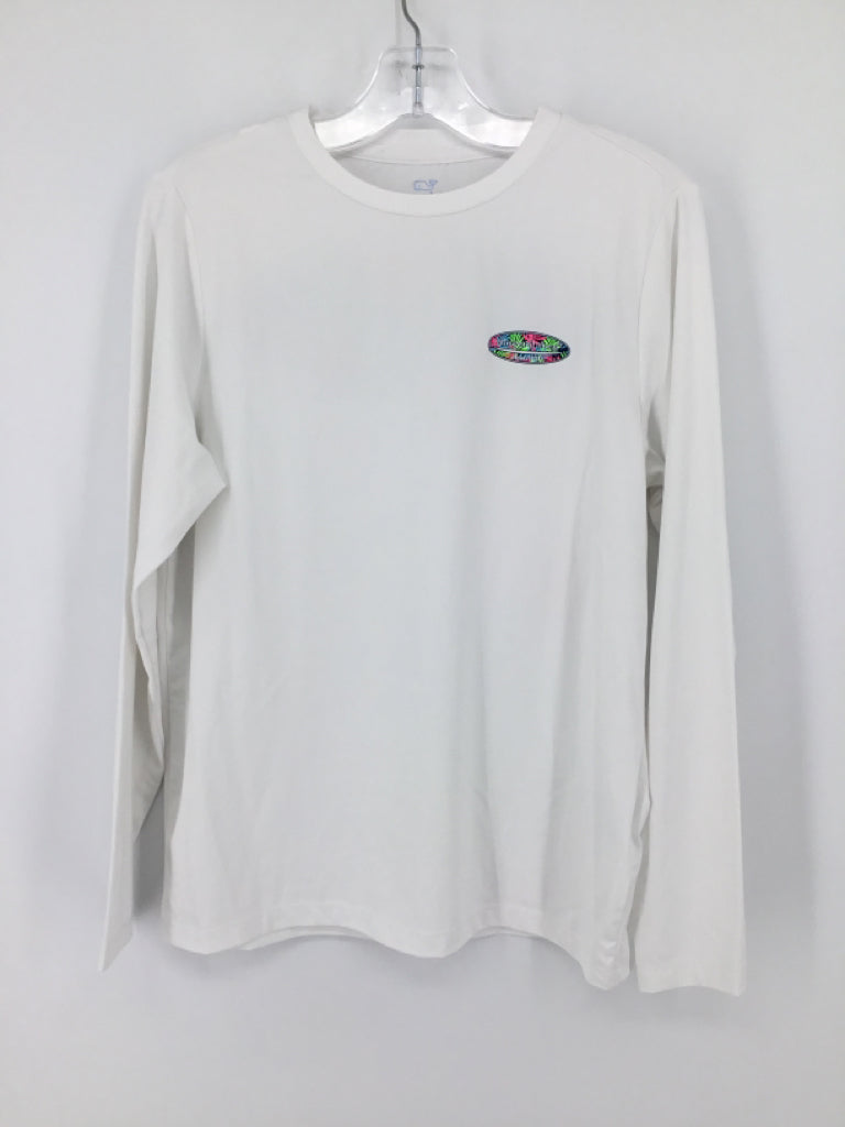 vineyard vines Child Size 8 White screen printed T-shirt - boys