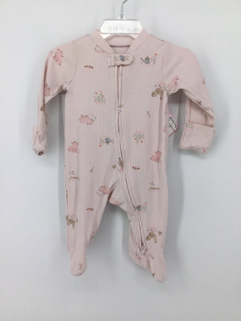 Just One You Made by Carters Child Size 3 Months Pink Sleepers