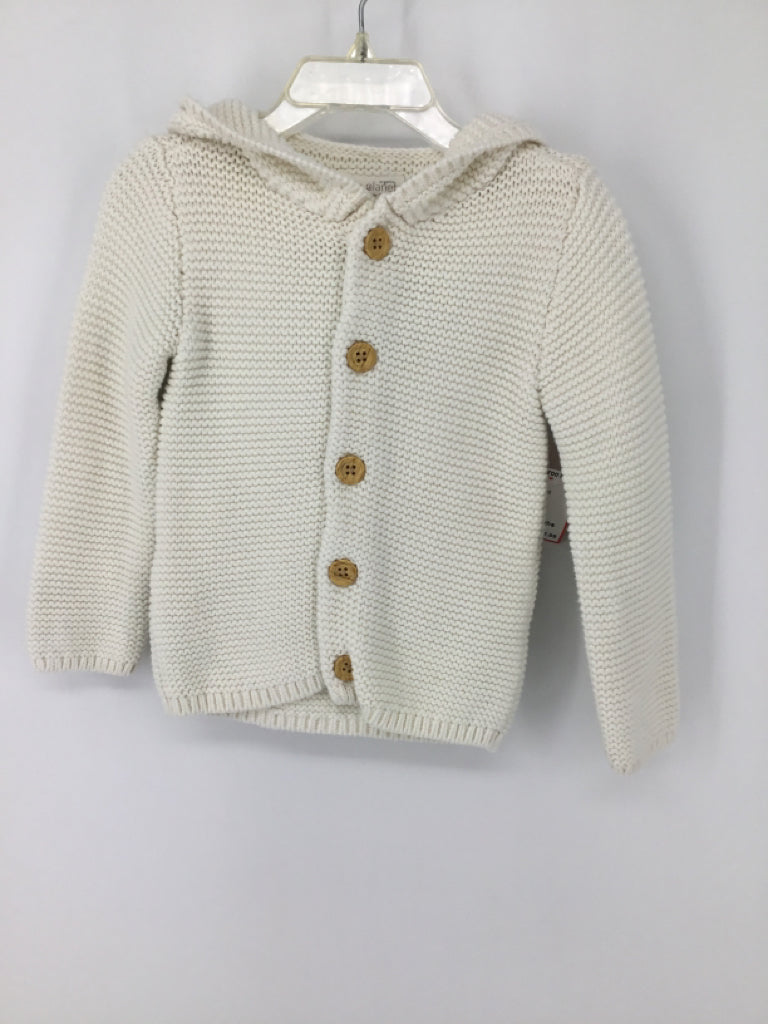 Little Planet Child Size 24 Months White Sweater - girls
