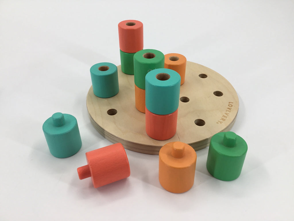 Lovevery Wooden Stacking Peg Board