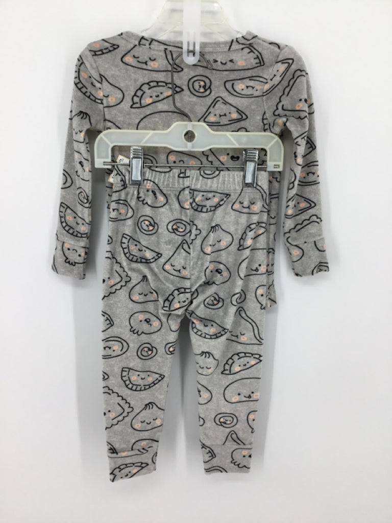 Cat & Jack Child Size 2 Gray Print Pajamas - boys