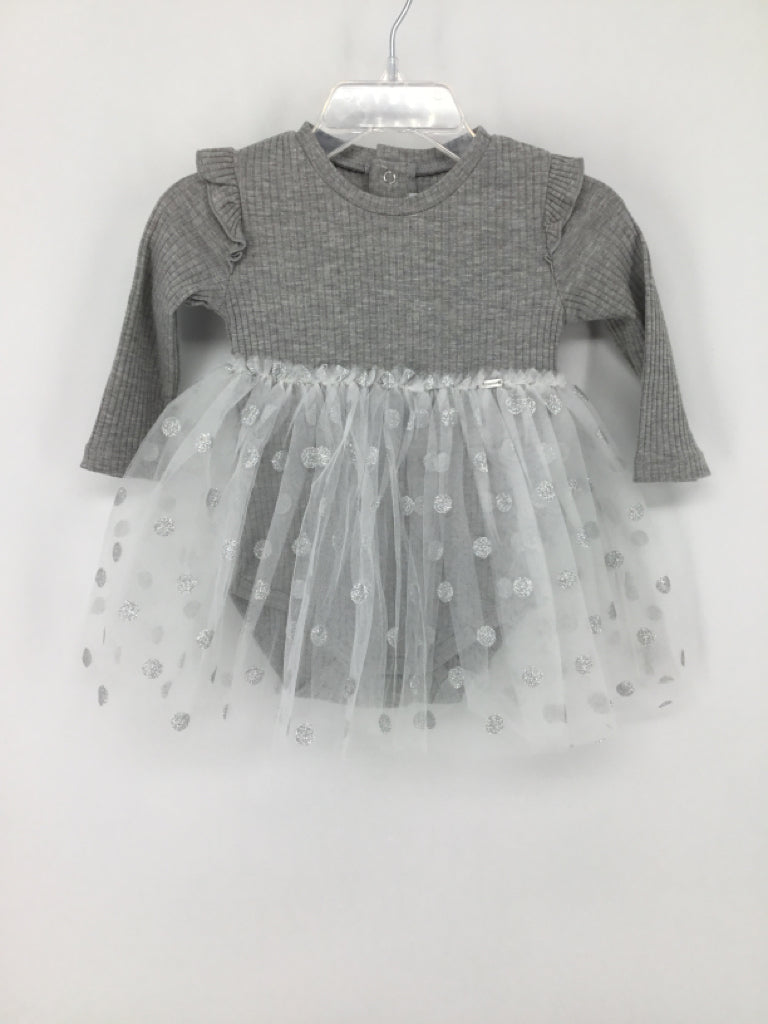 Mayoral Child Size 6 Months Gray Dress - girls