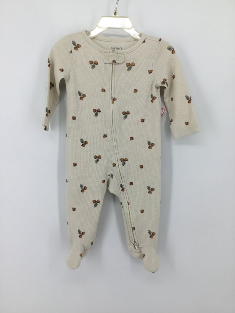 Just One You Made by Carters Child Size 9 Months Tan Sleepers