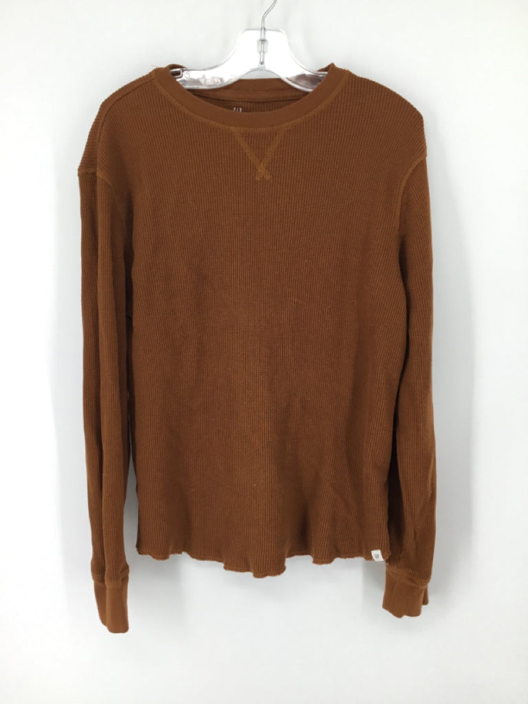 Gap Kids Child Size 12 Brown Solid T-shirt - boys