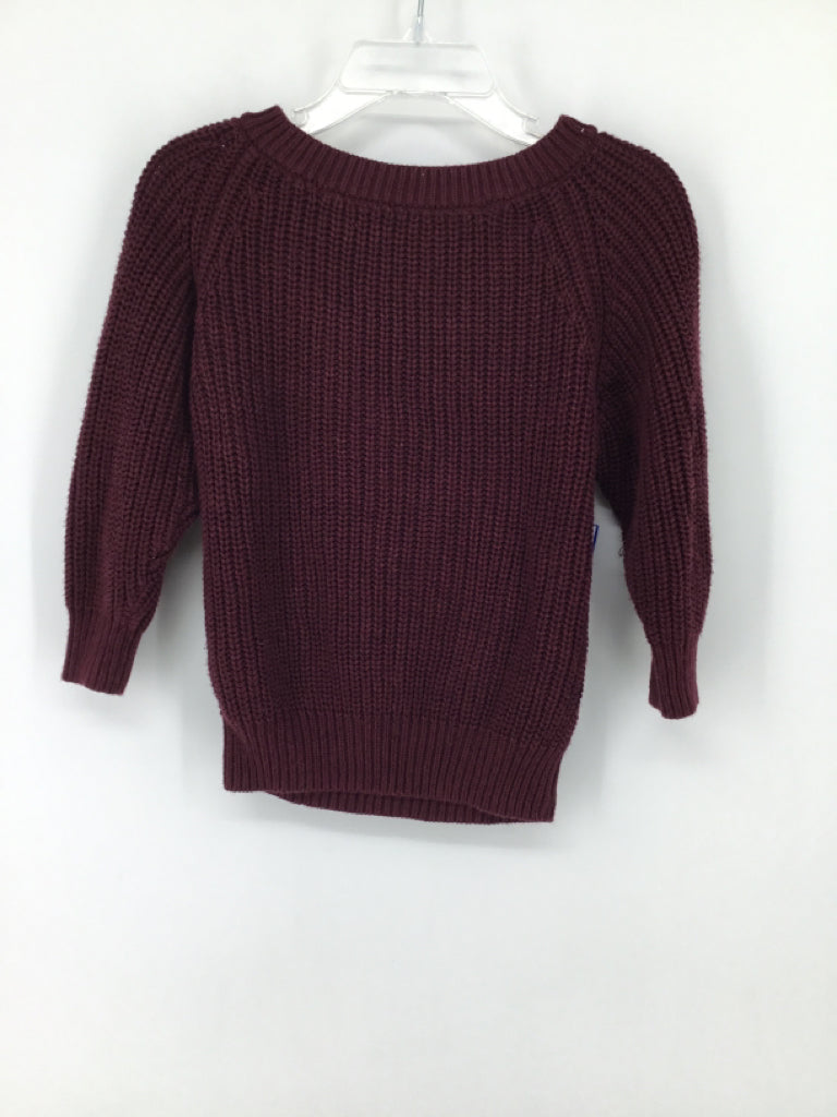 Bubble Baby Child Size 6-12 Months Burgundy Solid Sweater - boys