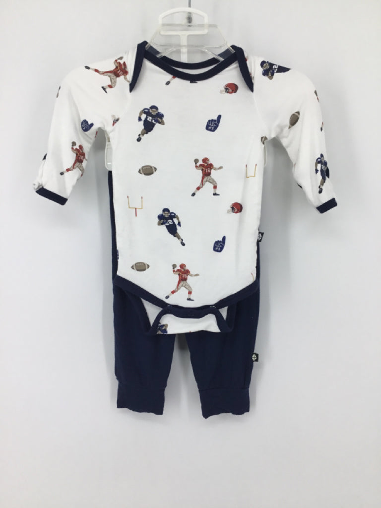Kyte Child Size 0-3 Months Navy Sports Outfit - boys